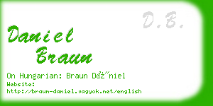 daniel braun business card